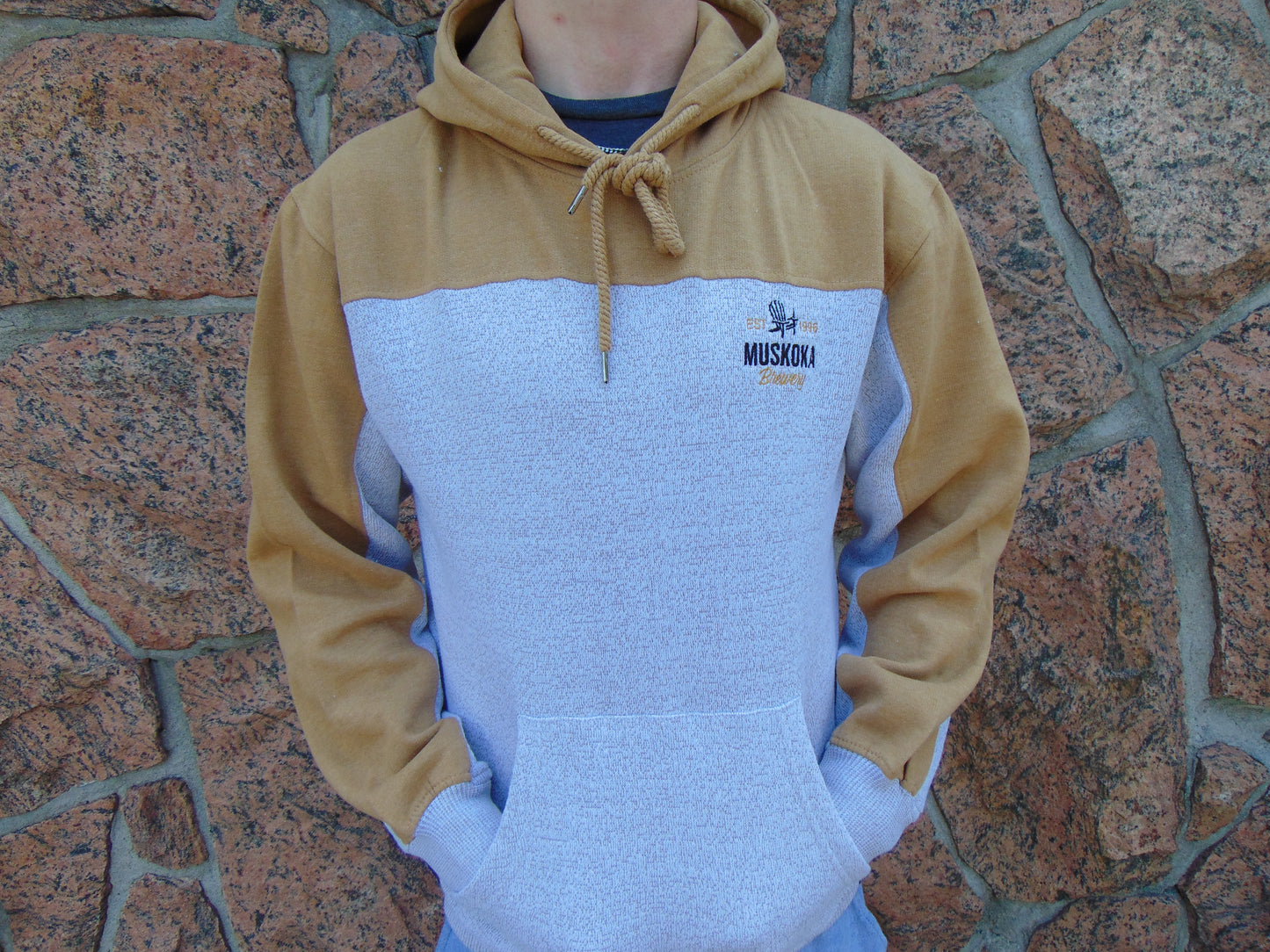 Nantucket Fleece Hoodie- Brown