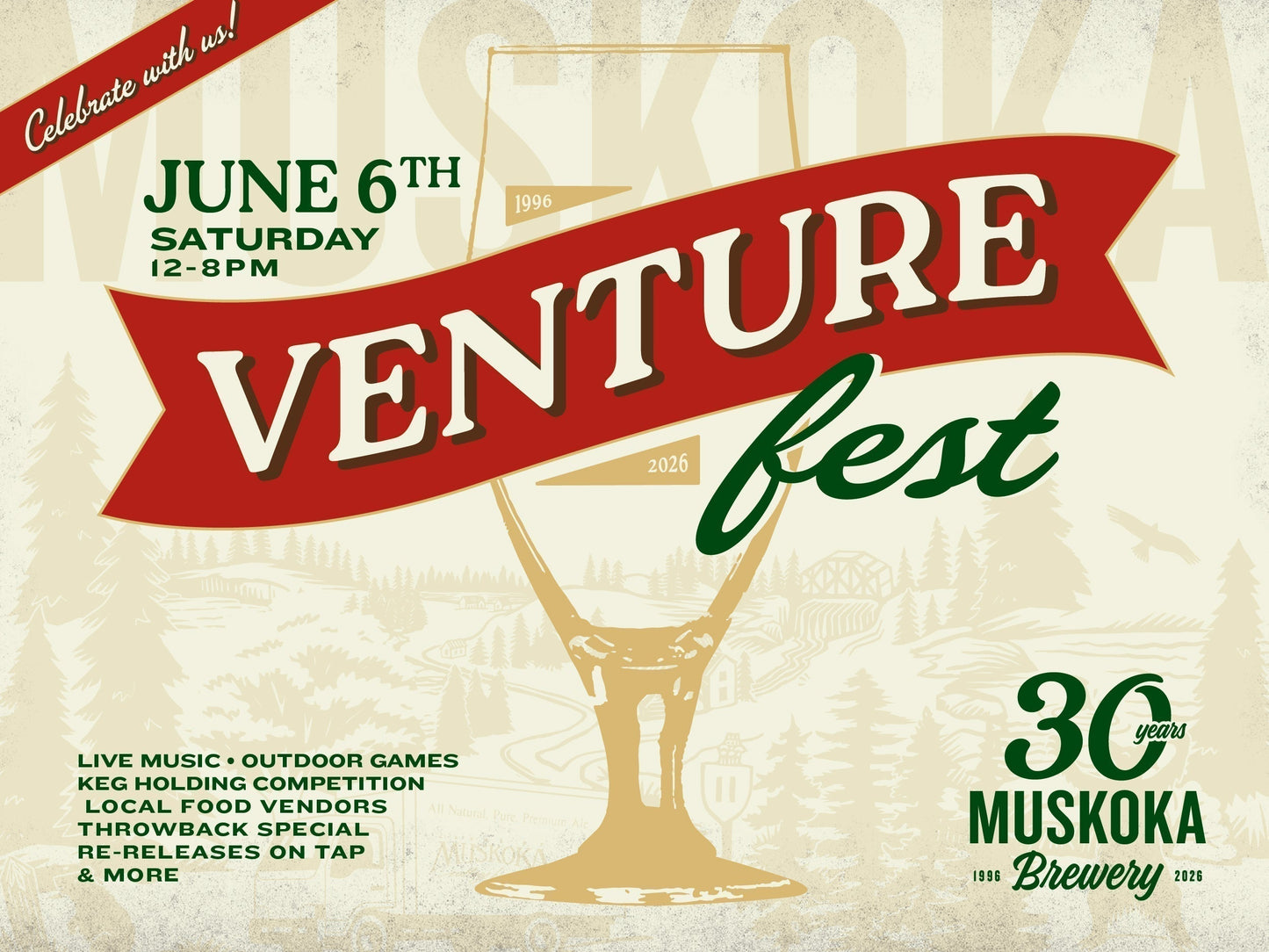 Celebrate 30 Years of Muskoka Brewery with the Return of Venture Fest 30 Years