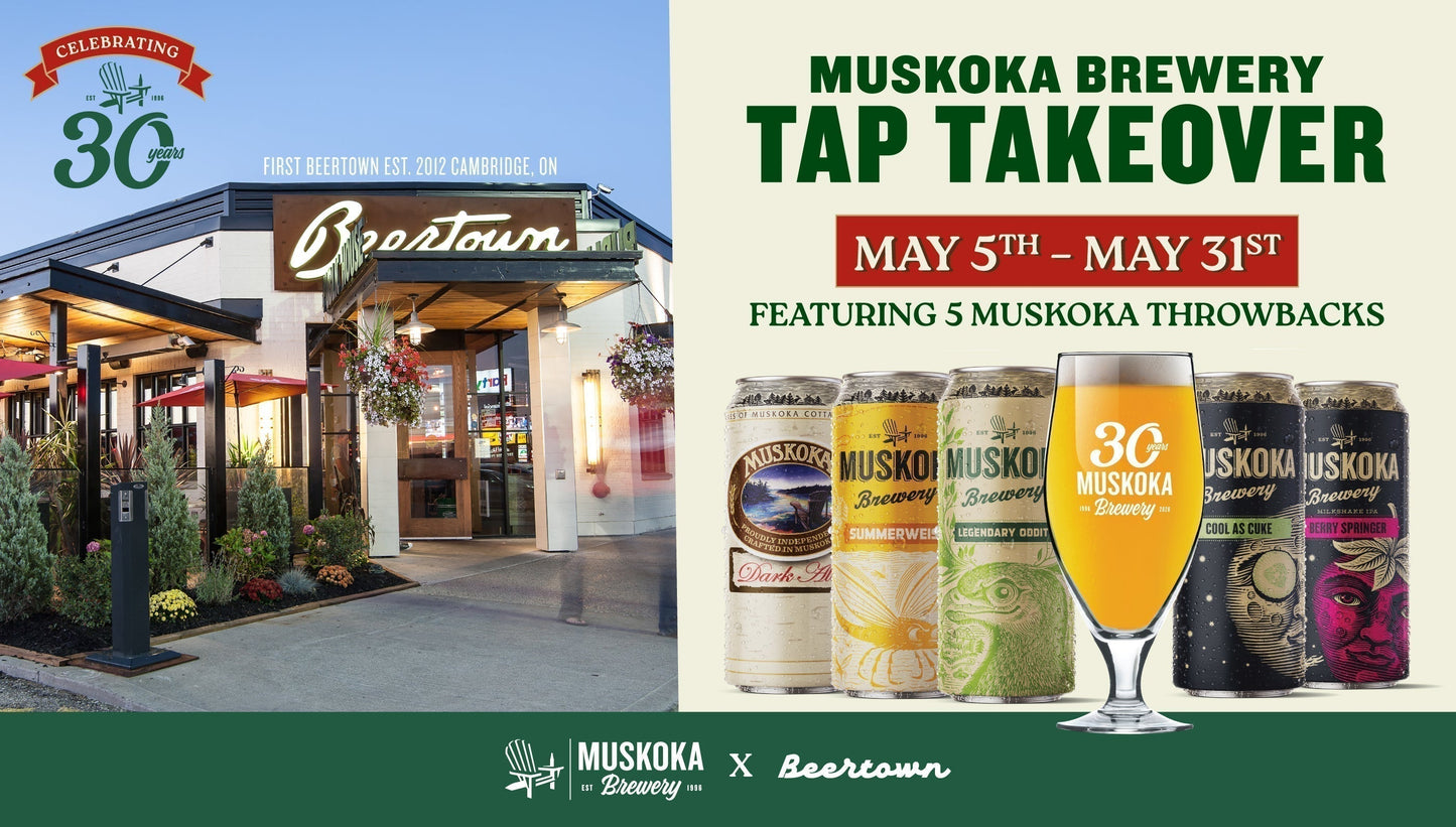 Muskoka Brewery x Beertown Tap Takeover: Muskoka Throwback Beers Pouring Across Ontario