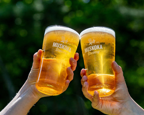 Muskoka Brewery pint glasses cheers