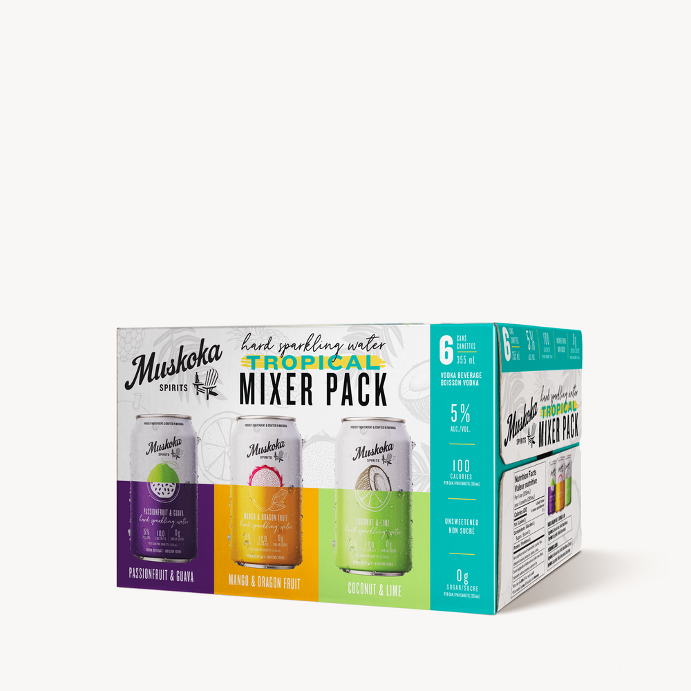 Hard Sparkling Water Tropical Mixer Pack