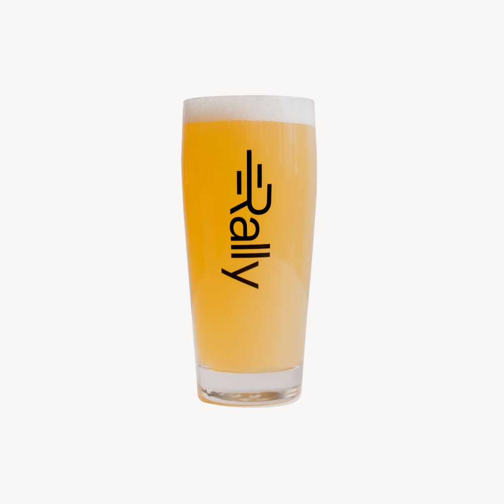 Rally Full Logo 16oz Pint Glass
